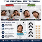 Breathing Nasal Strips Starter Kit – Anti-Snoring & Instant Nasal Congestion Relief for Better Sleep